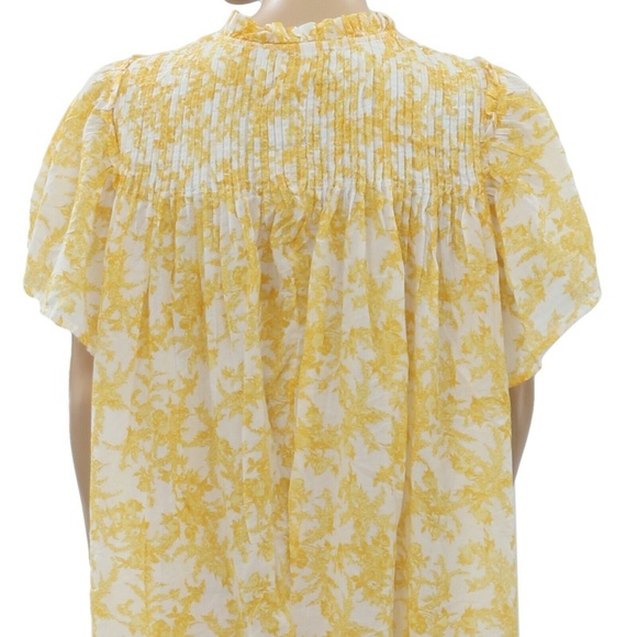 Free People Marigold Printed Floral Lace Dress L - Picture 8 of 8